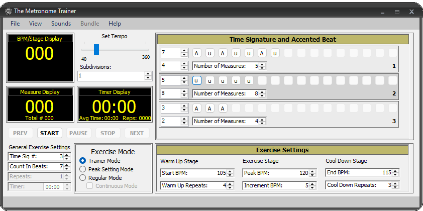 the Metronome Trainer feature showcase 24