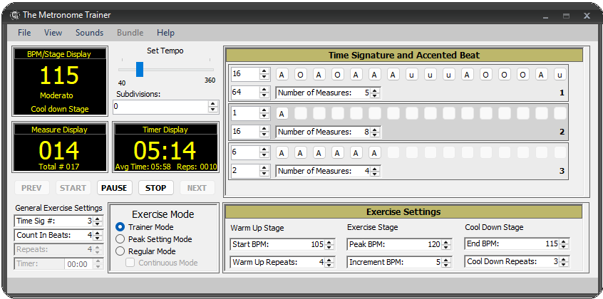 the Metronome Trainer feature showcase 28