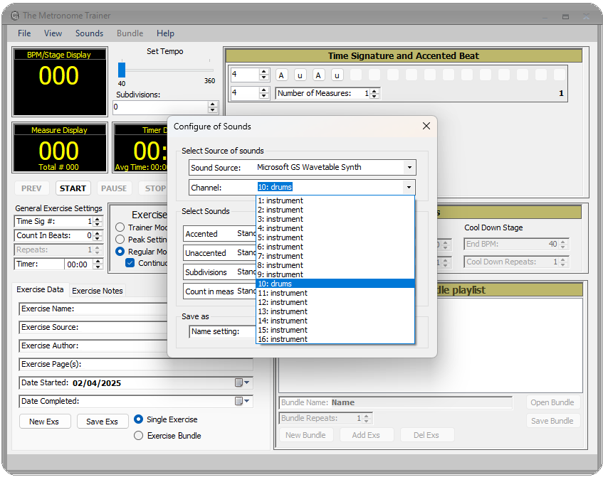 the Metronome Trainer feature showcase 6