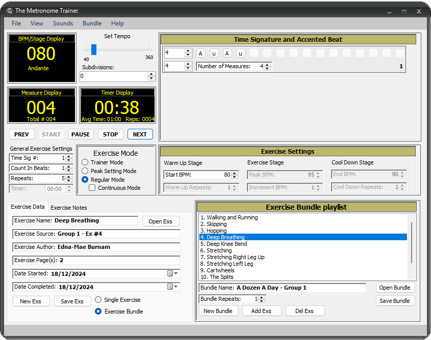 the Metronome Trainer feature showcase 13