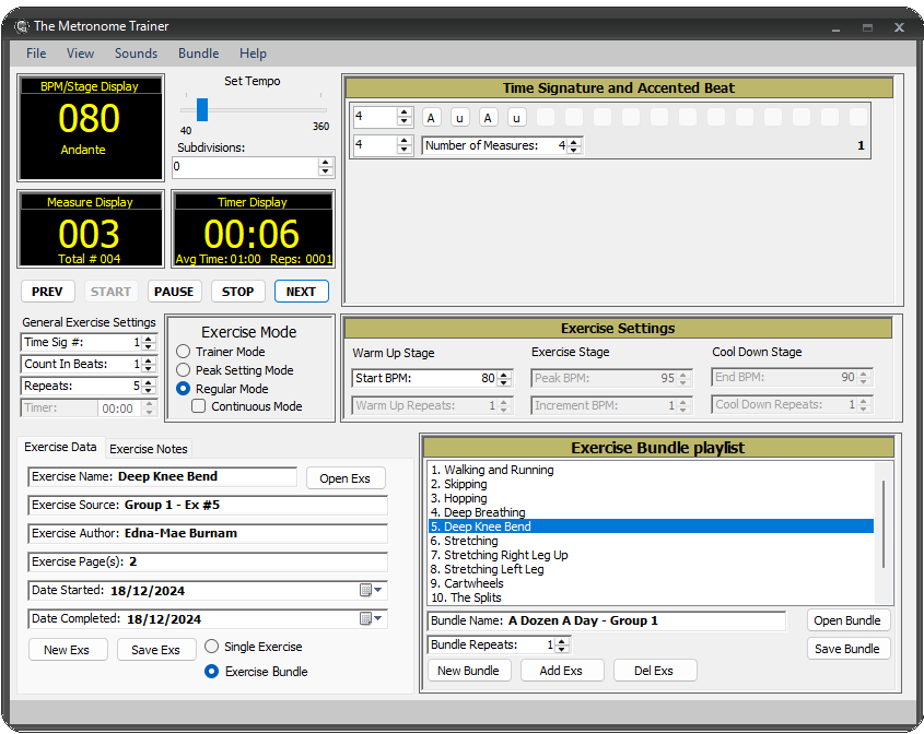 the Metronome Trainer feature showcase 14